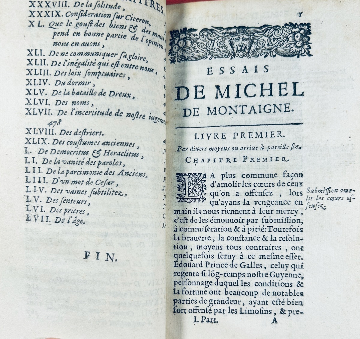 MONTAIGNE (Michel de) - Les essais de Michel, seigneur de Montaigne. Chez Journel, 1669. 3 vol.-photo-6