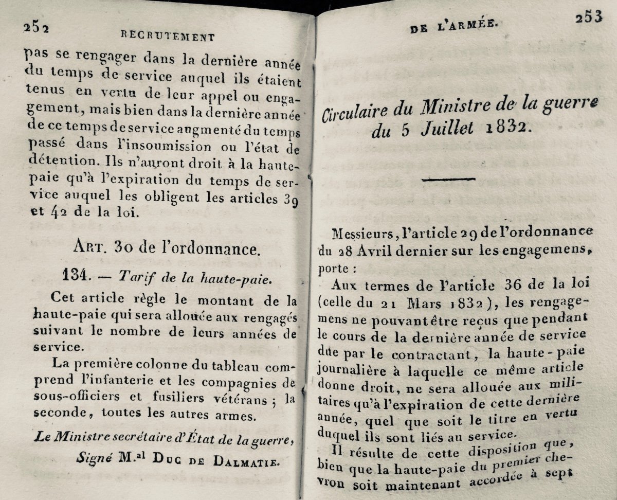 Constitution De l'Armée Française.  Berger-levrault. 1832.-photo-8