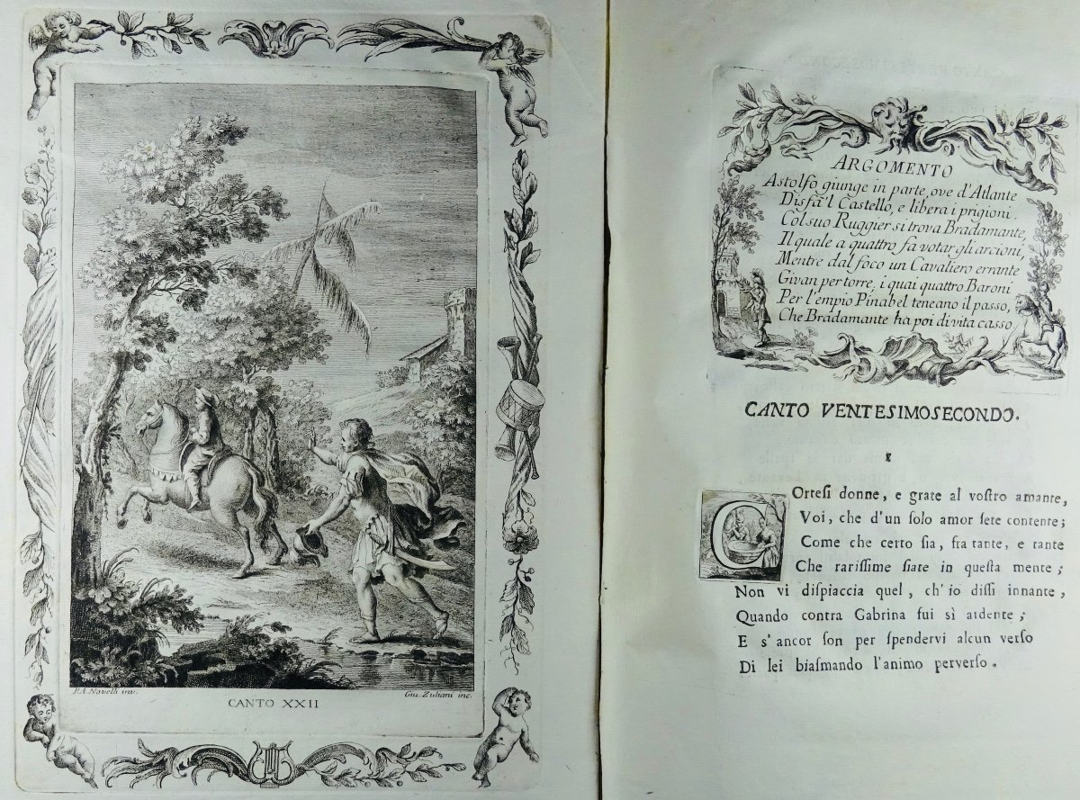 Ariosto - Orlando Furioso. Printed In Venice And Illustrated, 1772.-photo-2