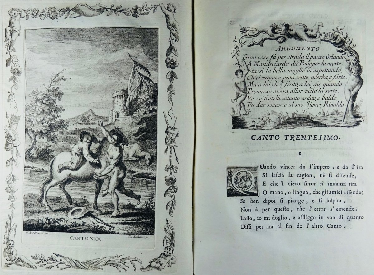 ARIOSTE - Orlando furioso. Imprimé à Venise et illustré, 1772.-photo-5