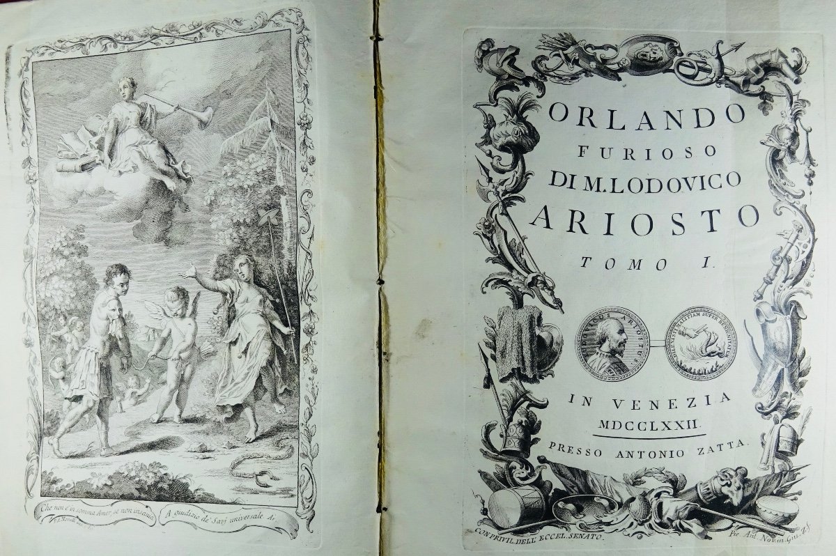 Ariosto - Orlando Furioso. Printed In Venice And Illustrated, 1772.