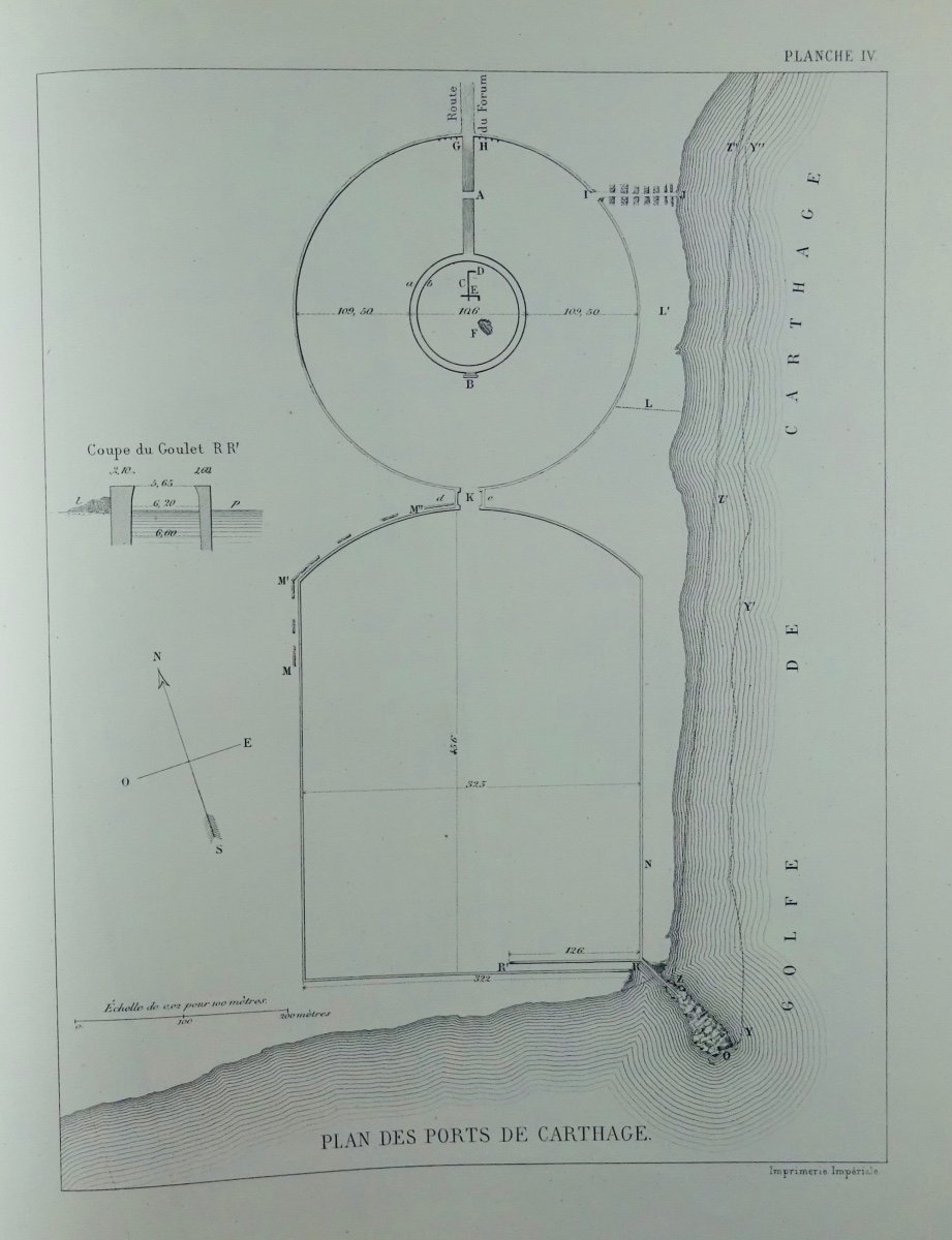 Beule - Excavations In Carthage. 1861, With 6 Plates.-photo-3