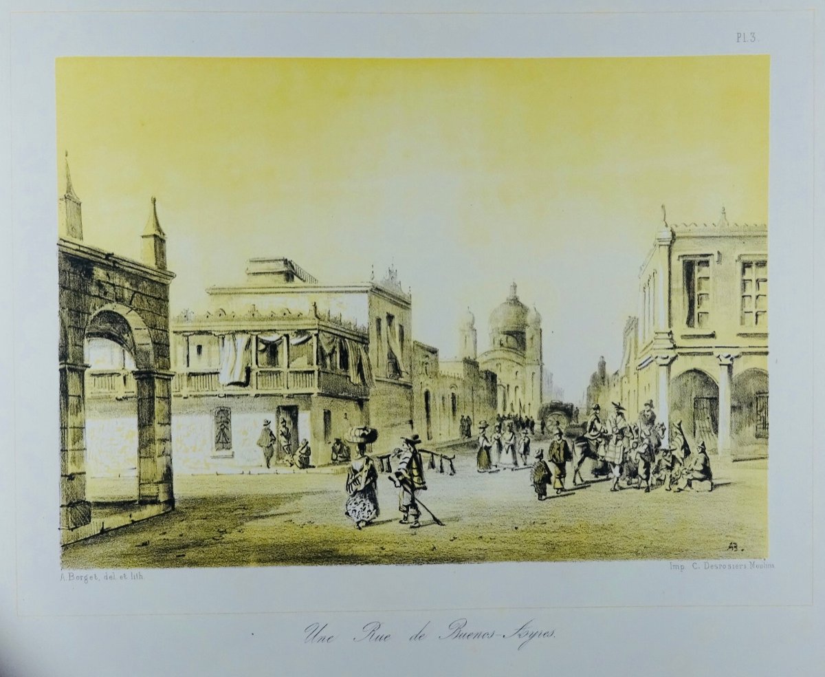 Borget - Album Of Lithographs From A Journey Around The World. Around 1840.-photo-1
