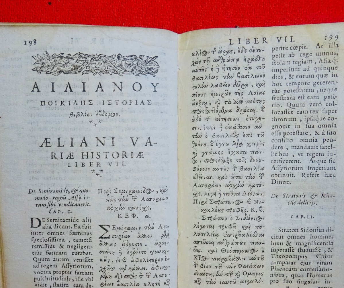 ELIEN - Variae historiae. Texte en latin et en grec publié en 1609-photo-4