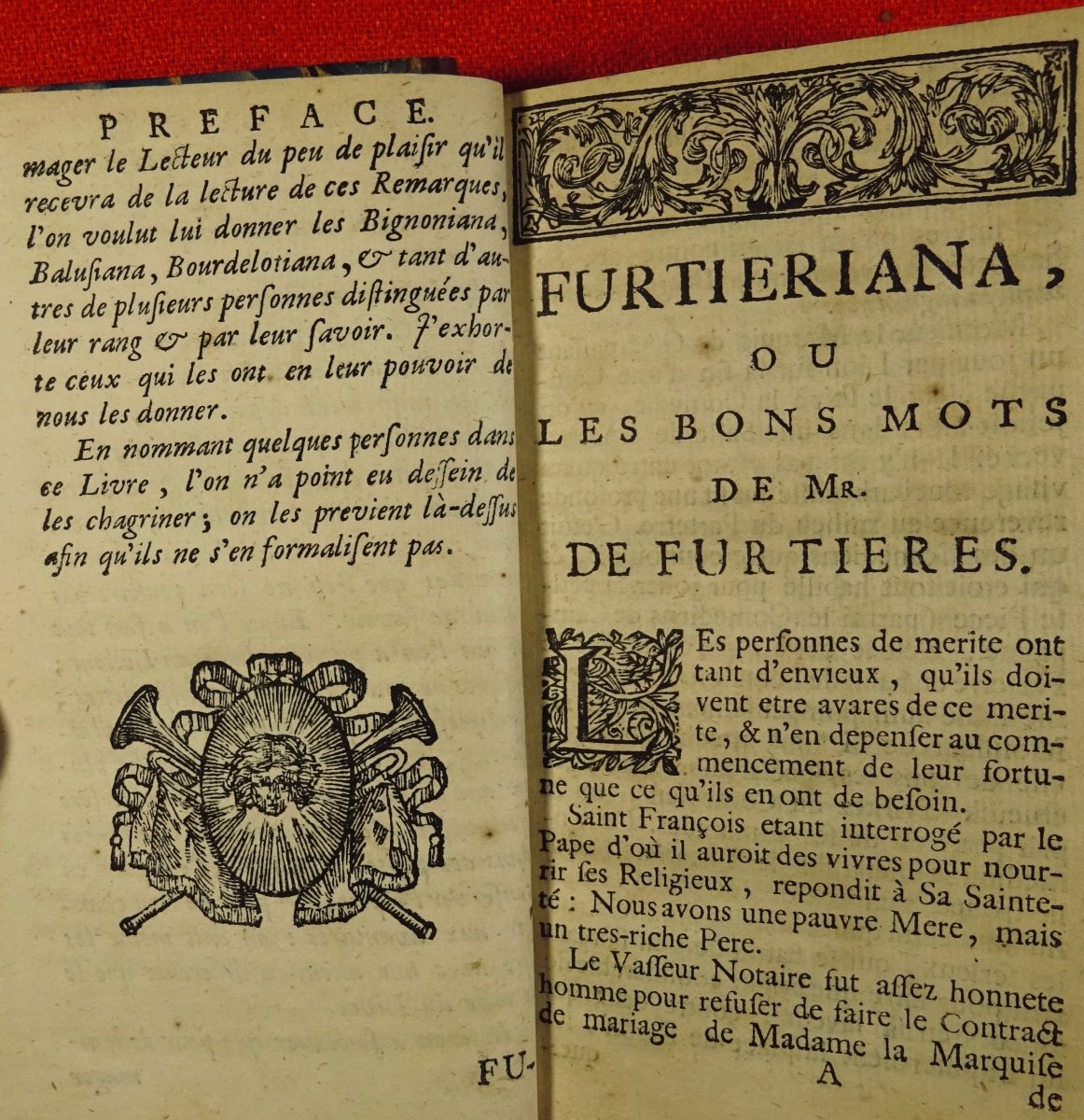 FURETIÈRE (Antoine) - Furetieriana ou les bons mots. 1696.-photo-1