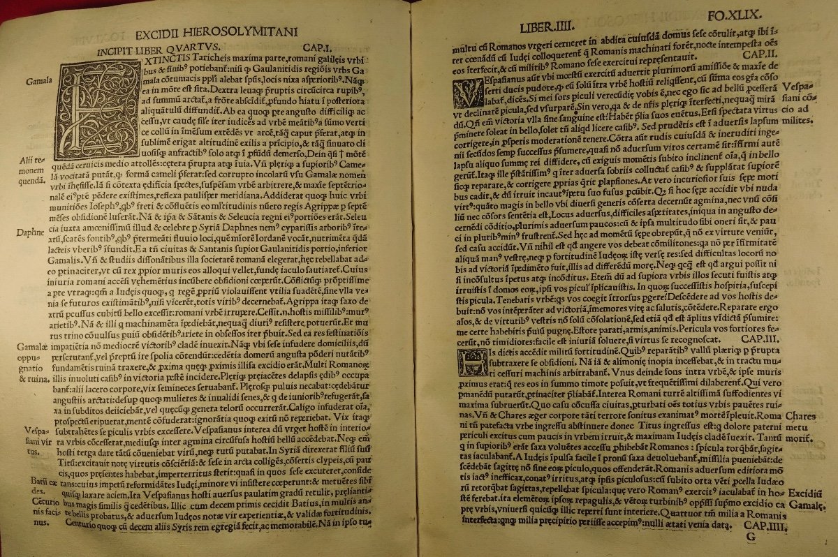 Hegesippi - Historiography Inter Christianos Antiquissimi. Postincunable 1524 Badius In Paris.-photo-4