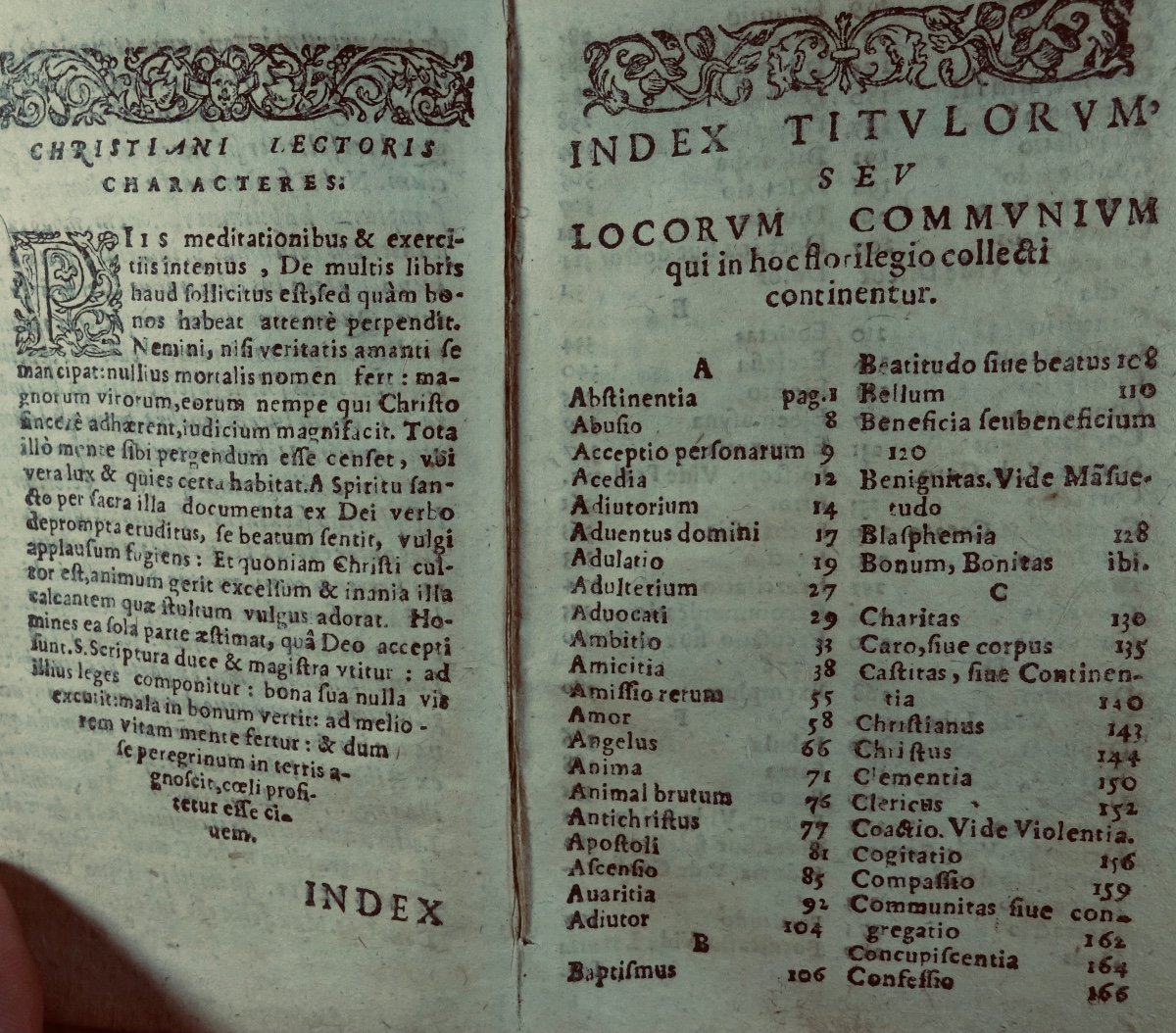 HIBERICUM (Thomam) - Flores Doctorum. Imprimé Par Jacques Store, 1614. Anthologie.-photo-2