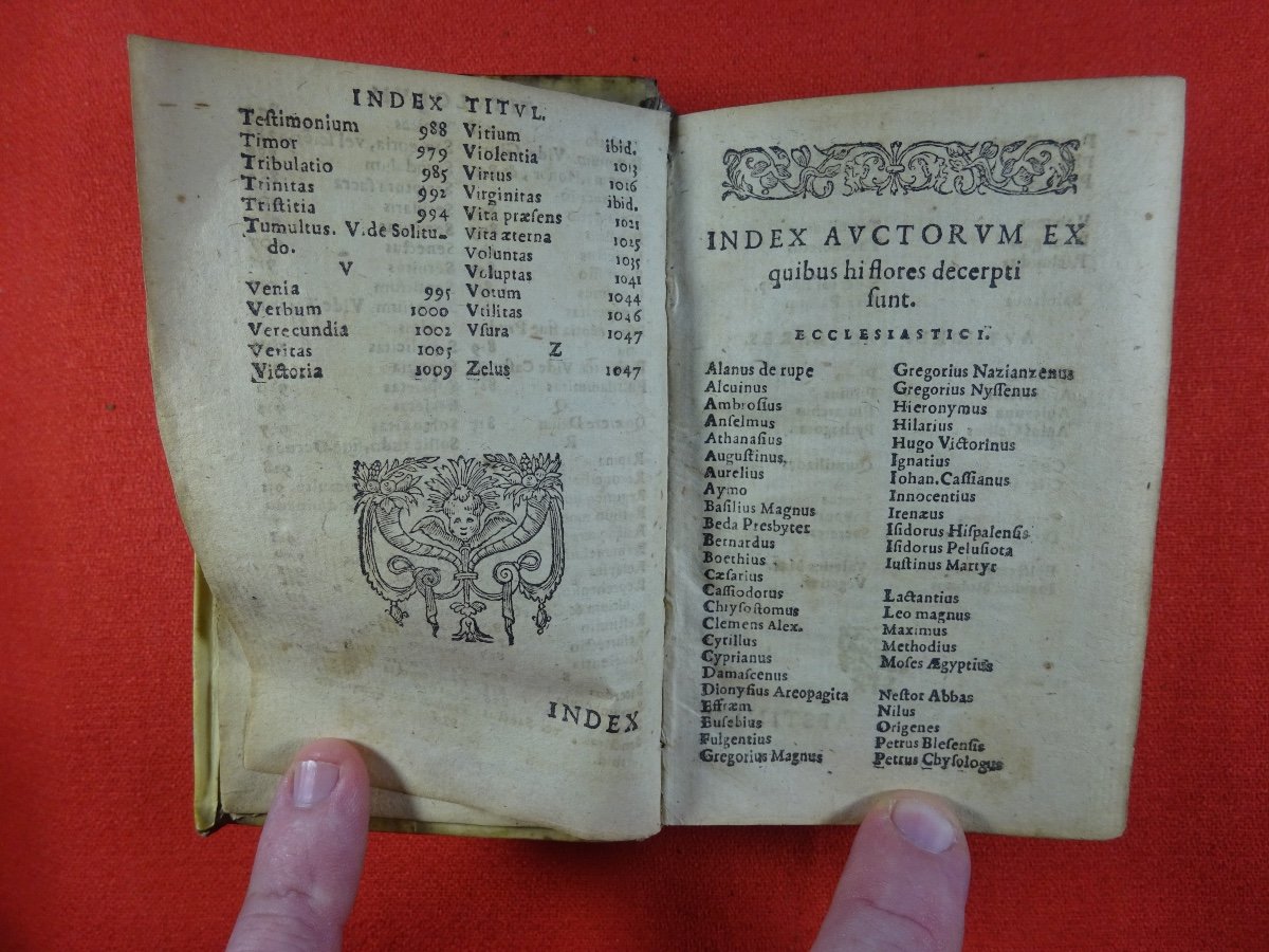 HIBERICUM (Thomam) - Flores Doctorum. Imprimé Par Jacques Store, 1614. Anthologie.-photo-5