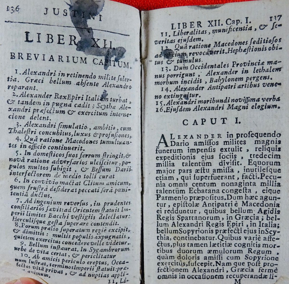 JUSTIN - Historiarum ex trogo Pompeio. Imprimé à Rouen en 1758.-photo-1