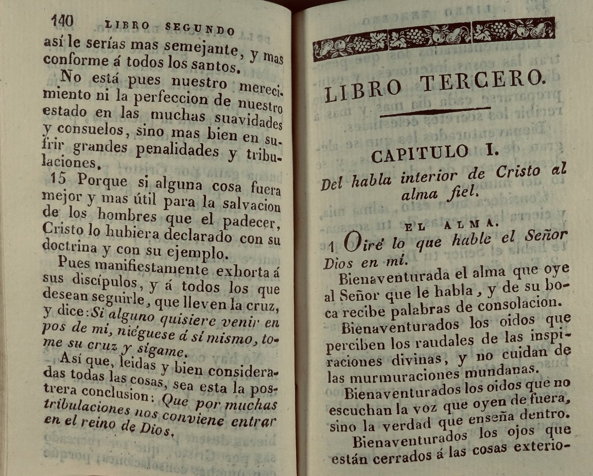 Lamennais (abbot F. De) - De La Imitation De Christo. Madrid, Imprenta De Burgos, 1826.-photo-1