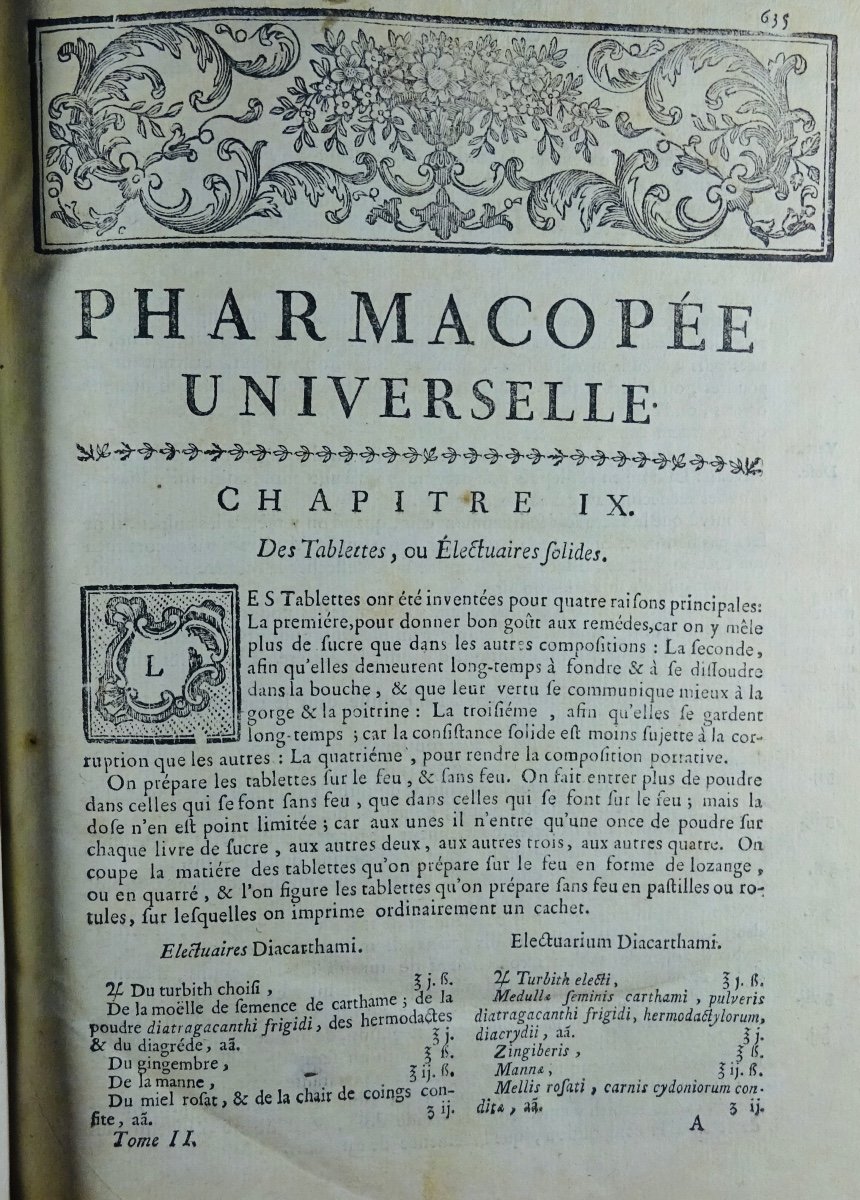 Lemery (nicolas) - Universal Pharmacopoeia. Printed In 1763.-photo-4