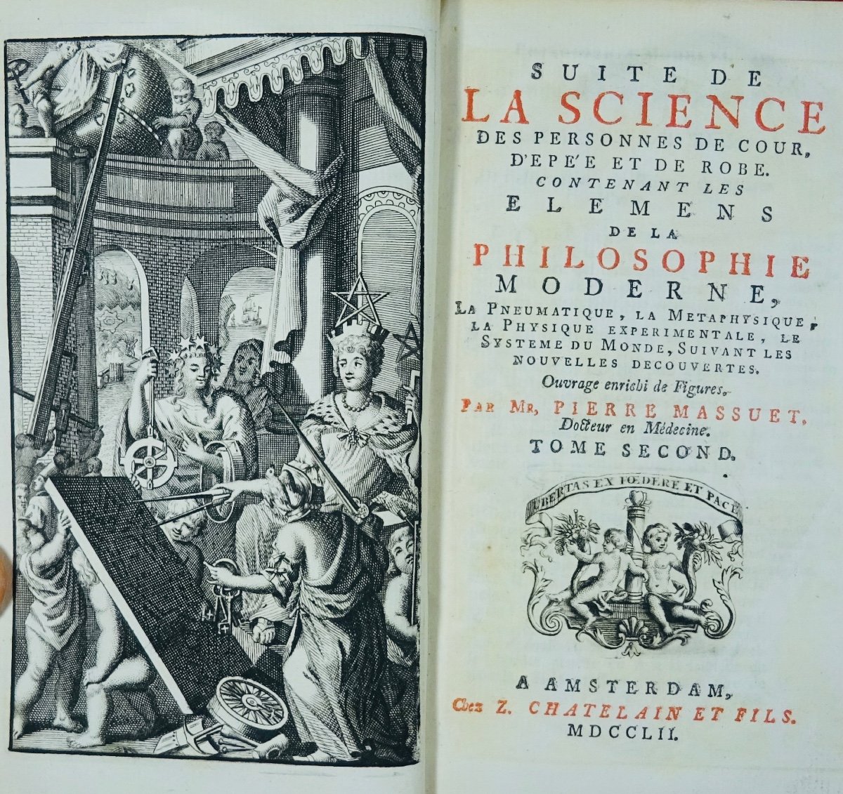 MASSUET (Pierre) - Suite de la Science des personnes de cour, d'épée et de robe. 1752.-photo-5