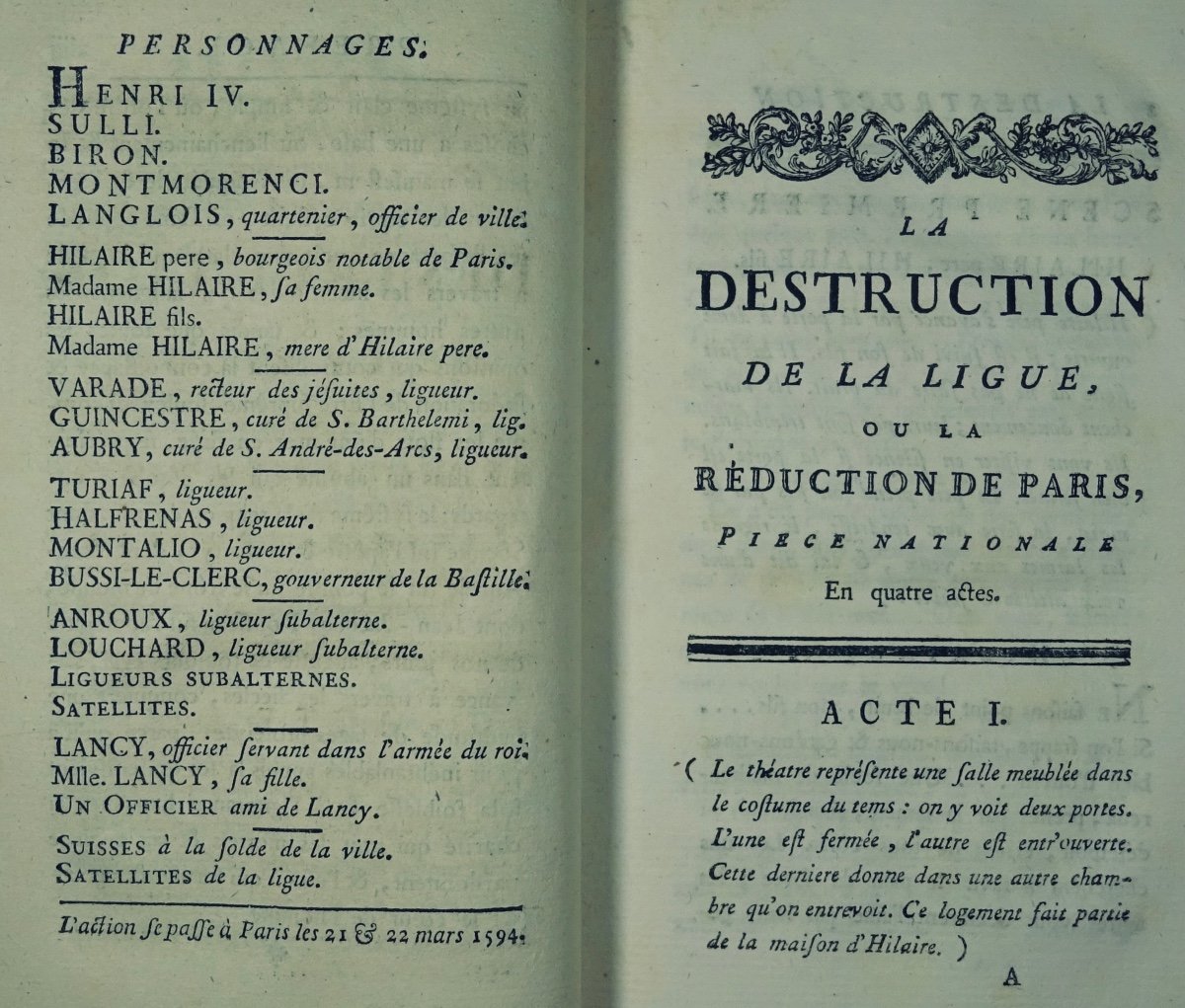 Mercier (louis-sebastien) - The Destruction Of The League Or The Reduction Of Paris. 1782.-photo-3