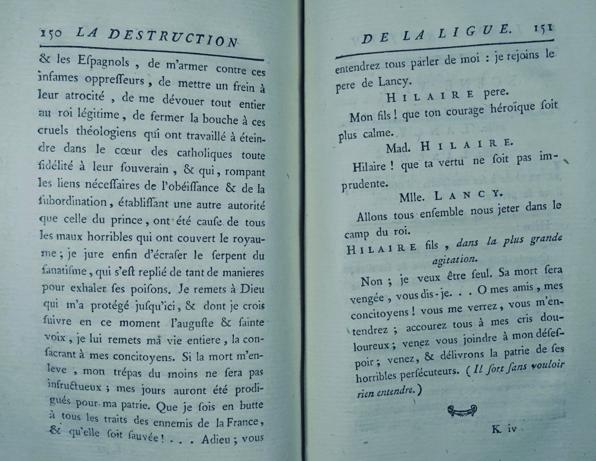 MERCIER (Louis-Sébastien) - La Destruction de la ligue ou la réduction de Paris. 1782.-photo-4