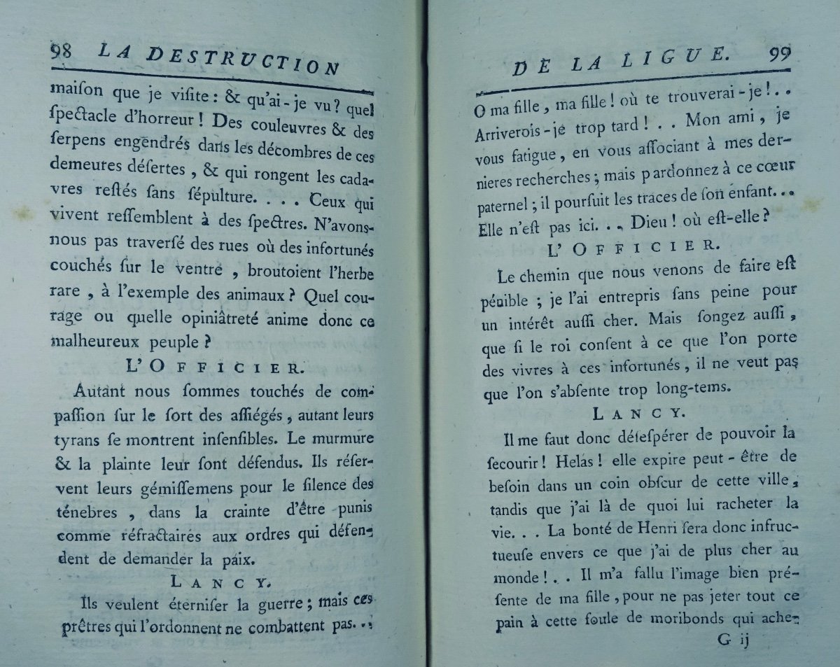 MERCIER (Louis-Sébastien) - La Destruction de la ligue ou la réduction de Paris. 1782.-photo-1