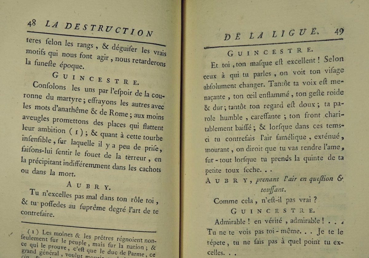 MERCIER (Louis-Sébastien) - La Destruction de la ligue ou la réduction de Paris. 1782.-photo-2