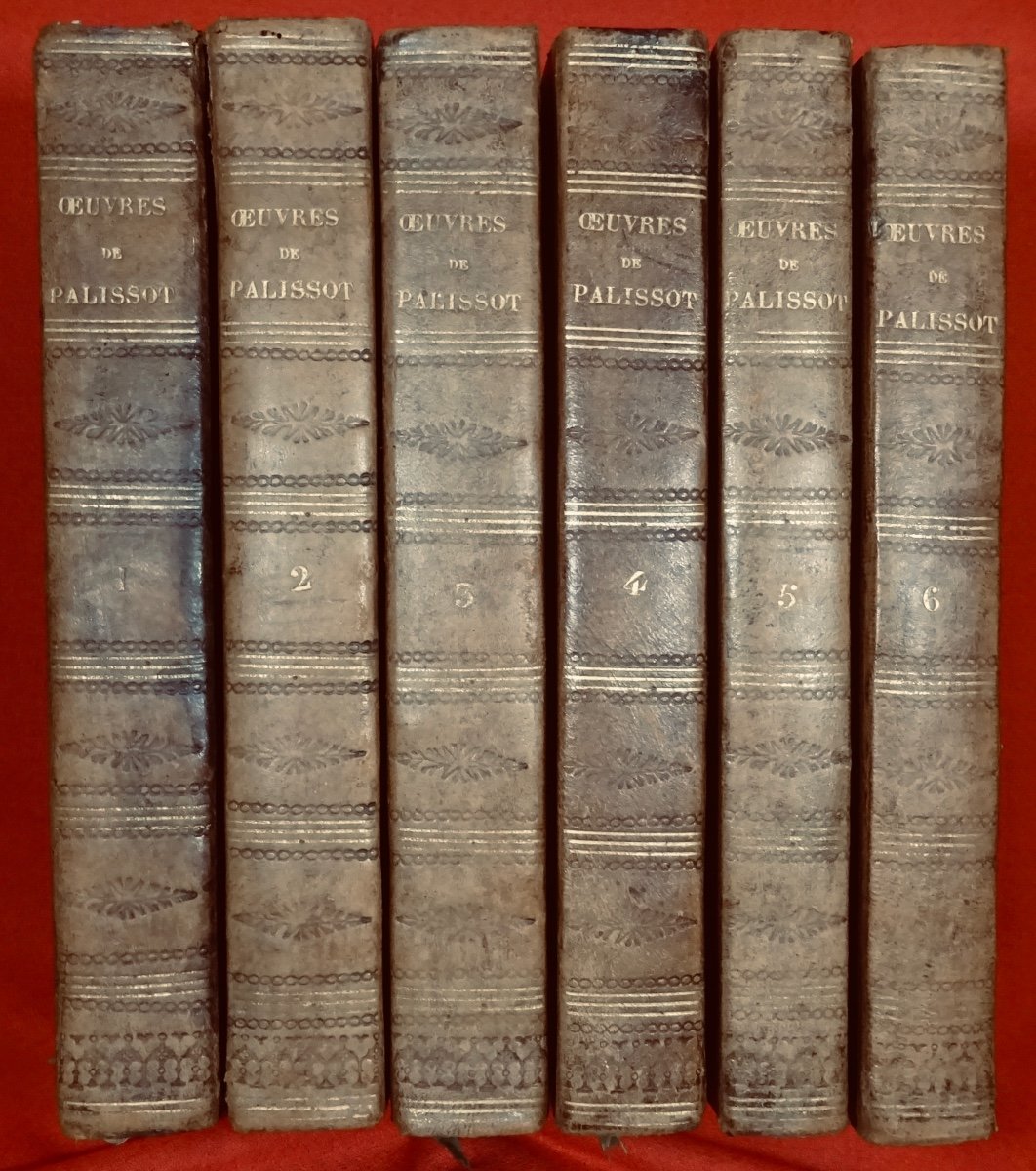Palissot (charles) - Complete Works. Chez Collin Et Gilbert, 1809. 6 Volumes.-photo-6
