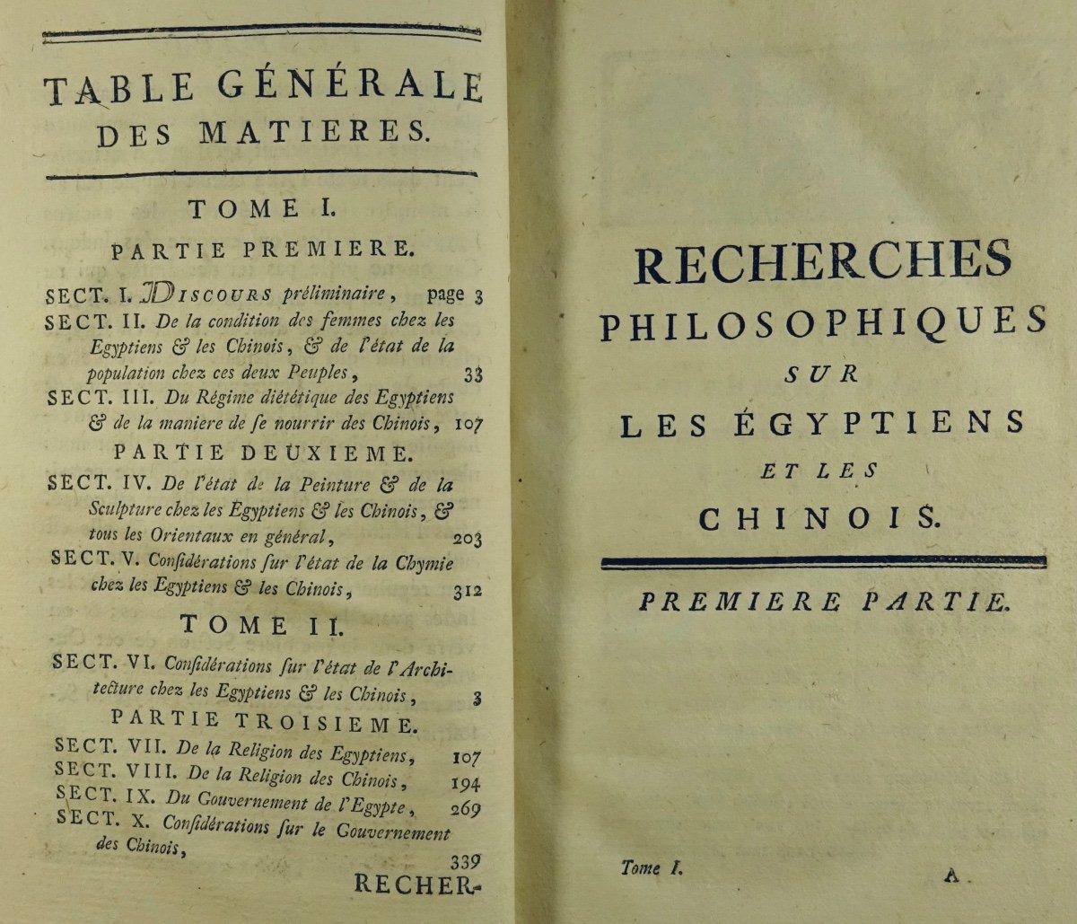 [PAUW (Cornélius de)] - Recherches philosophiques sur les Egyptiens et les Chinois. 1773.-photo-3