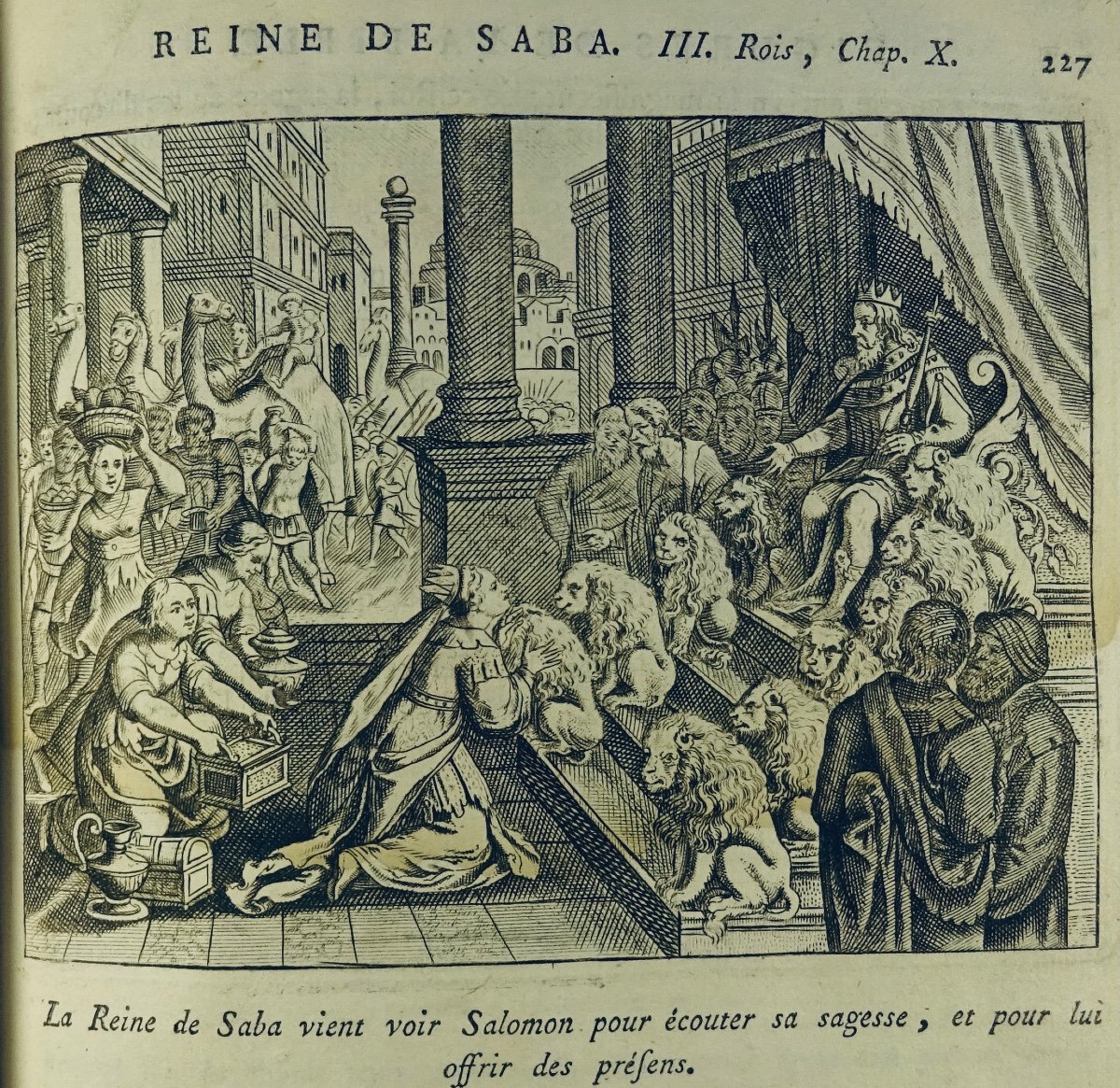 Royaumont (de) - History Of The Old And The New Testament. Around 1700, Numerous Engravings.-photo-4