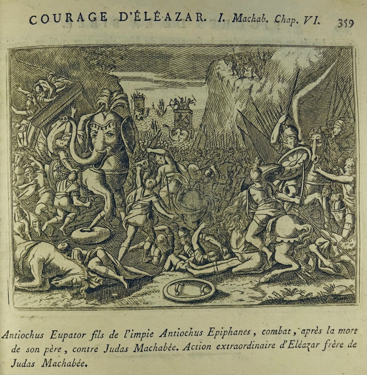 Royaumont (de) - History Of The Old And The New Testament. Around 1700, Numerous Engravings.-photo-3