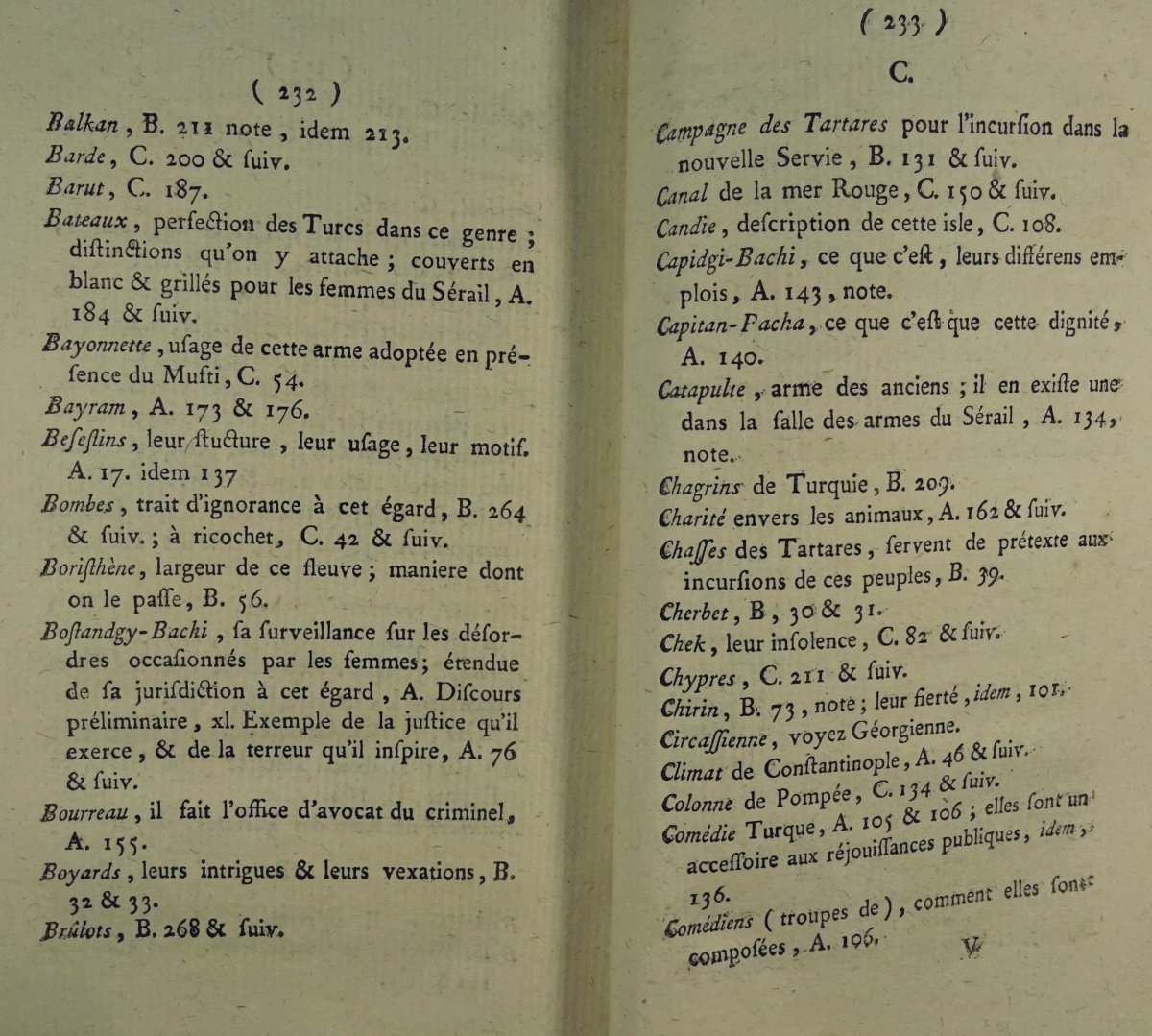 TOTT - Mémoires du Baron de Tott sur les Turcs et les Tartares. 1785, 3 volumes.-photo-2