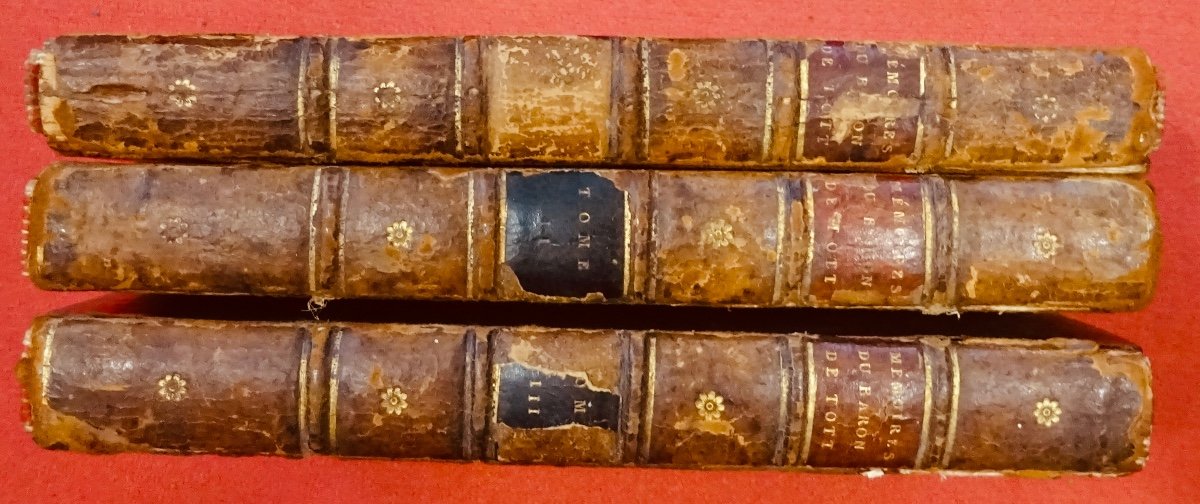 TOTT - Mémoires du Baron de Tott sur les Turcs et les Tartares. 1785, 3 volumes.-photo-7