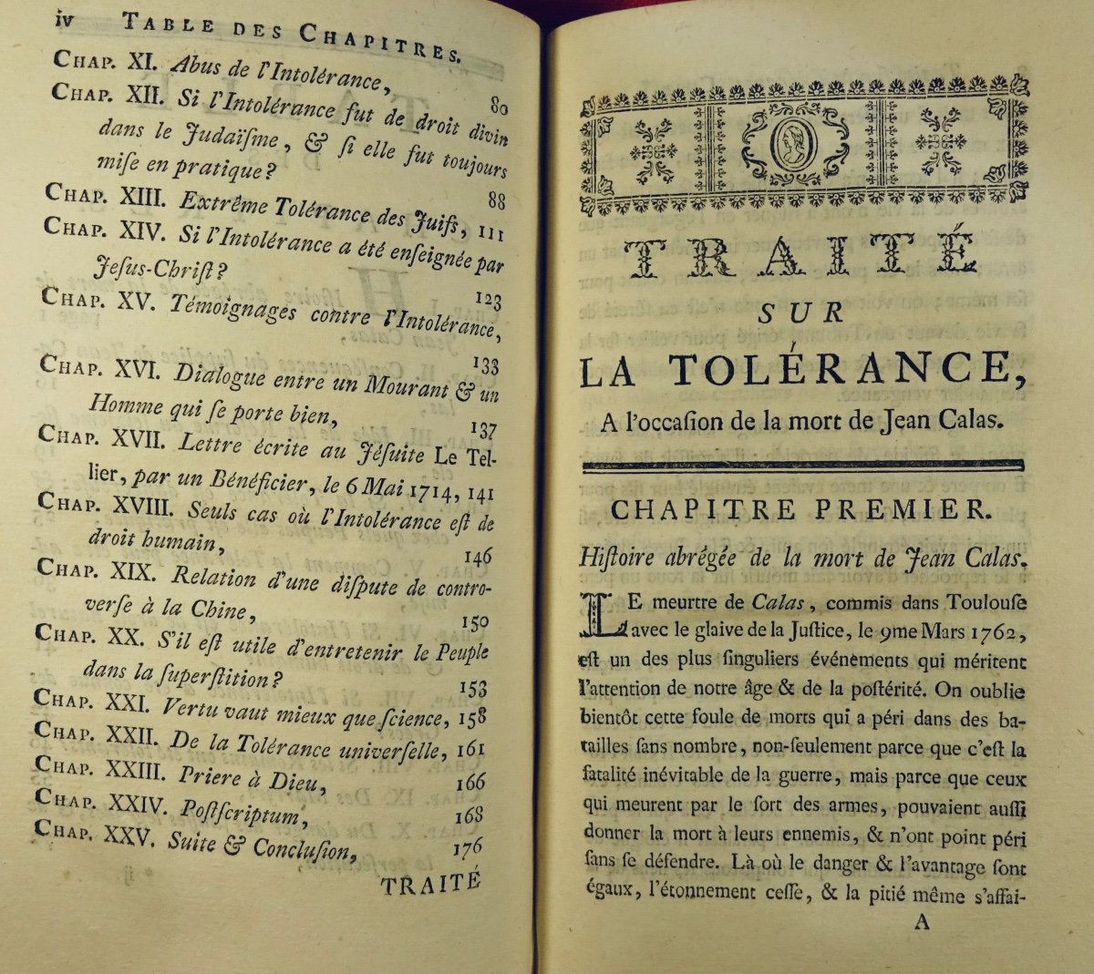 VOLTAIRE - Dictionnaire Philosophique Portatif, Et Traité Sur La Tolérance En édition Originale-photo-3