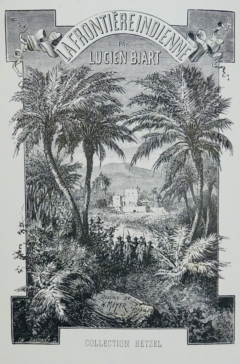 Biart (lucien) - The Indian Frontier. Paris, Hetzel, 1880, In-4.-photo-2