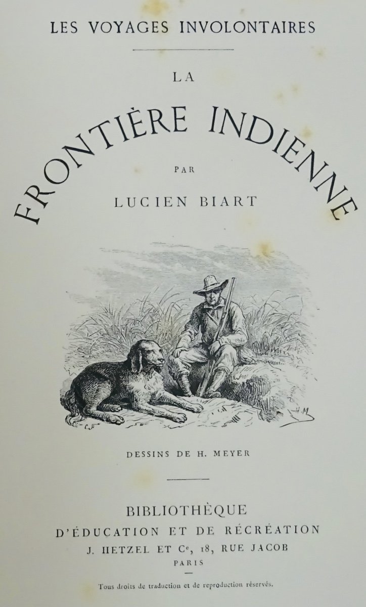 Biart (lucien) - The Indian Frontier. Paris, Hetzel, 1880, In-4.-photo-3