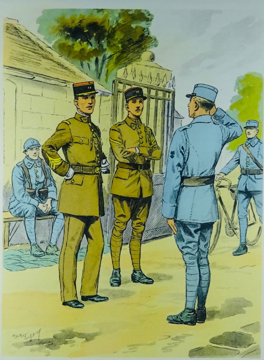 BUCQUOY (E.-L.) - Les Uniformes de l'armée française. Terre - Mer - Air. 1935, in-folio.-photo-5