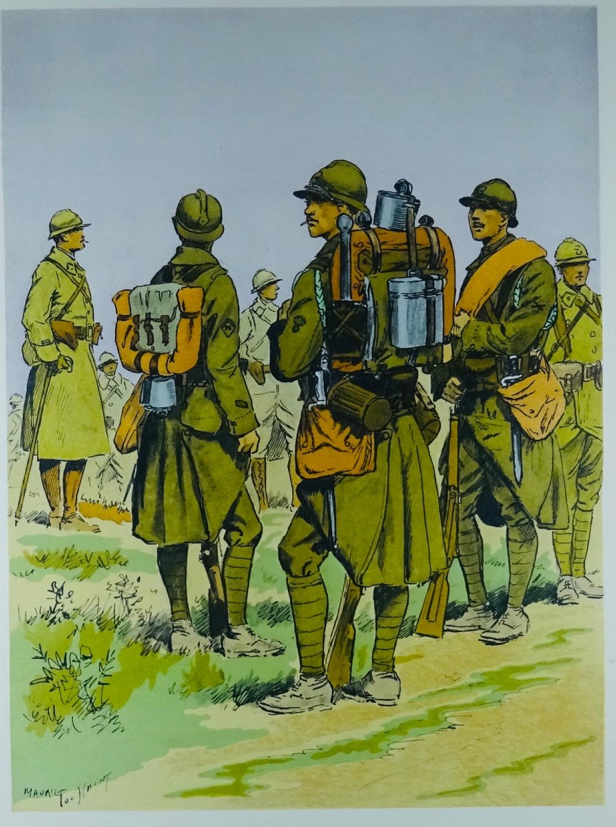 Bucquoy (e.-l.) - The Uniforms Of The French Army. Land - Sea - Air. 1935, In-folio.-photo-6