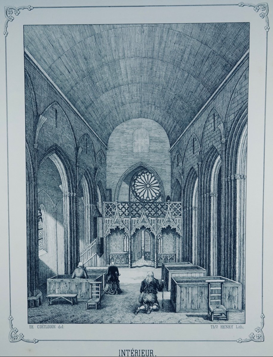 CoËtlogon - Drawings, History And Description Of The Church Of Notre-dame Du Folgoët, 1851.-photo-5