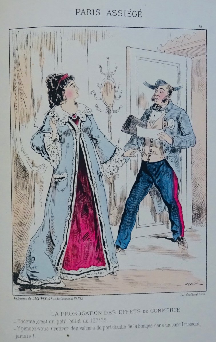 DRANER - Souvenirs du siège de Paris. Vers 1870. 137 lithographies en couleurs.-photo-7