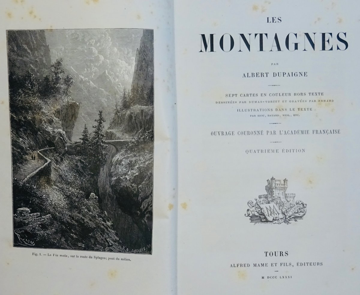 DUPAIGNE (Albert) - Les Montagnes. Tours, Alfred Mame, 1881.-photo-3