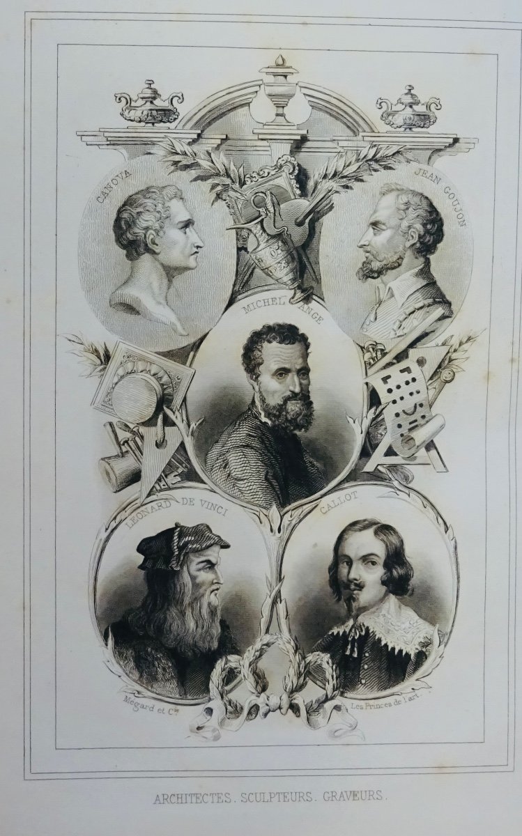 FALLET (Céline) - Les Princes de l'art. Rouen, Megard et Cie, 1859. Cartonnage d'éditeur.