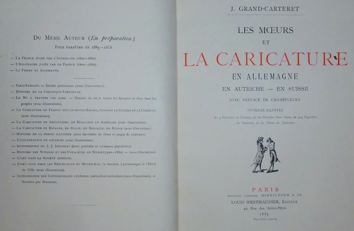 Grand-carteret - Mores And Caricature In Germany - In Austria - In Switzerland. 1885.
