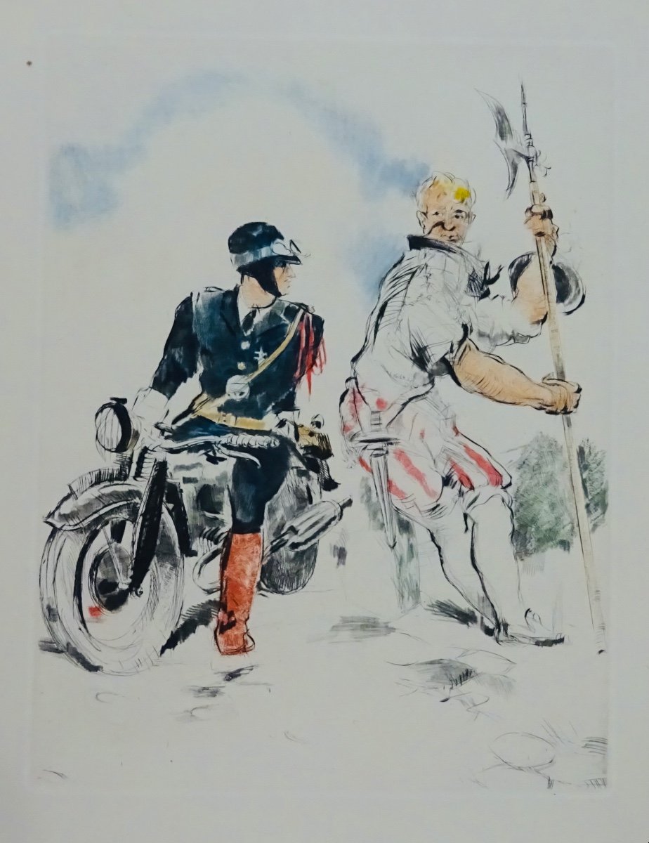 LARGUIER - Paris Et Sa Police. Illustré De Lithographies En Couleurs De René Zimmermann 1950. -photo-2