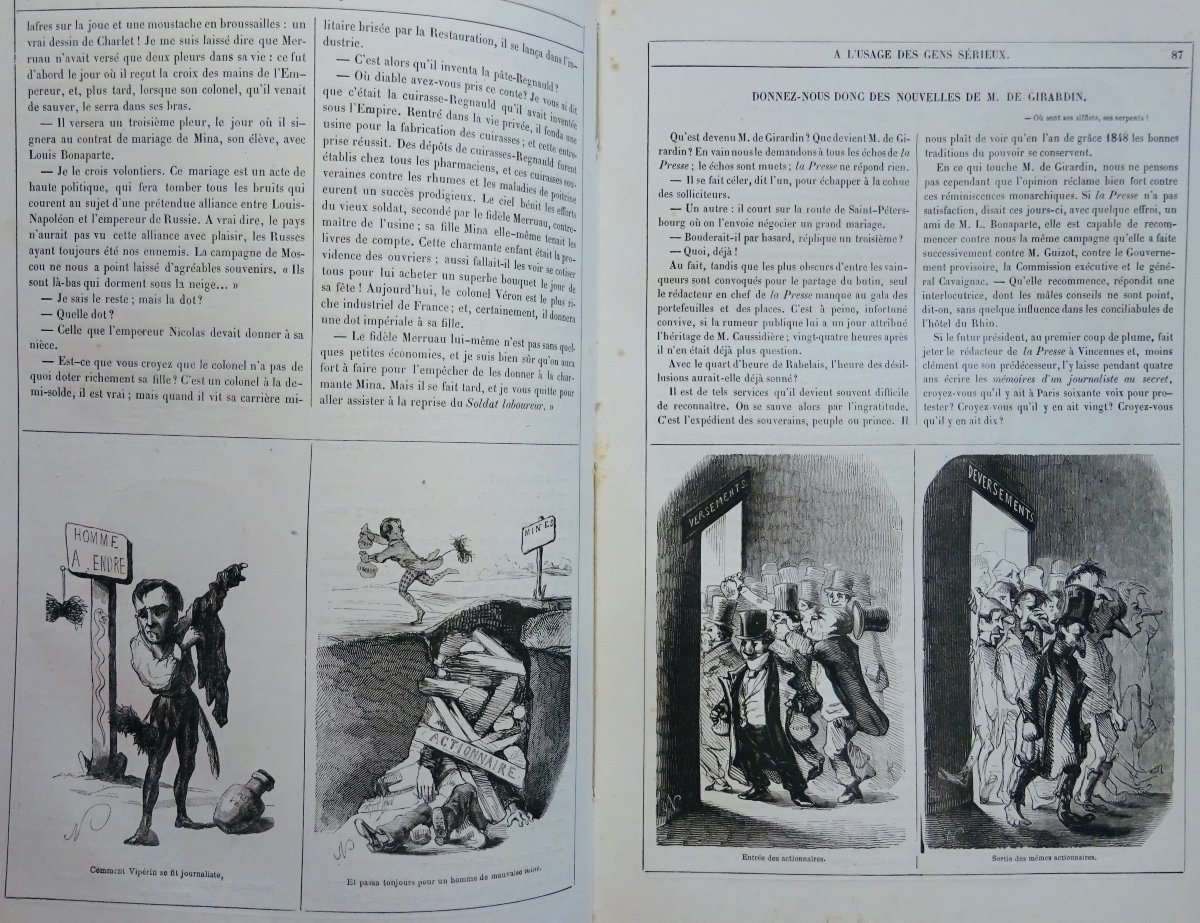 La Revue Comique à l'Usage Des Gens Sérieux. Dumineray, 1848.-photo-5