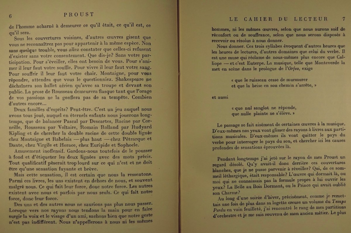 ABRAHAM (Pierre) - Proust. Les Editions Rieder, 1930. Édition originale.-photo-1