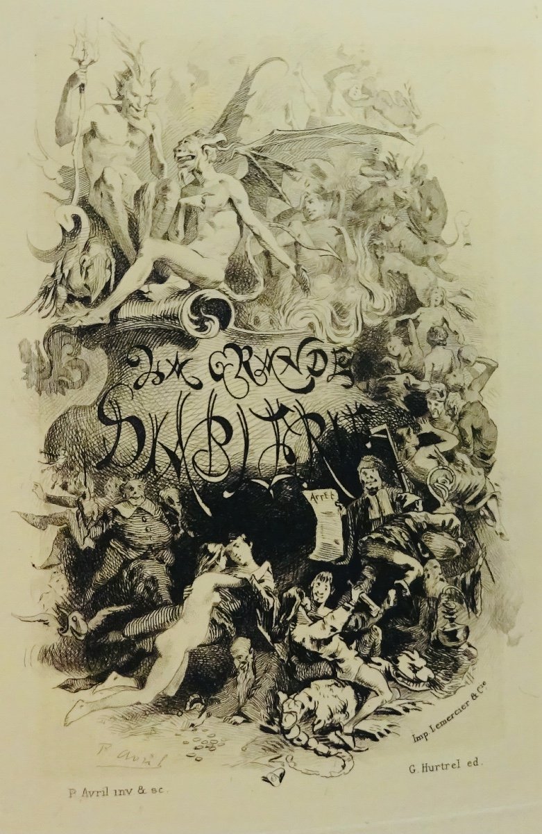 Amerval (eloy d') - La Grande Diablerie. Poem From The 15th Century. Georges Hurtrel, 1884.-photo-4