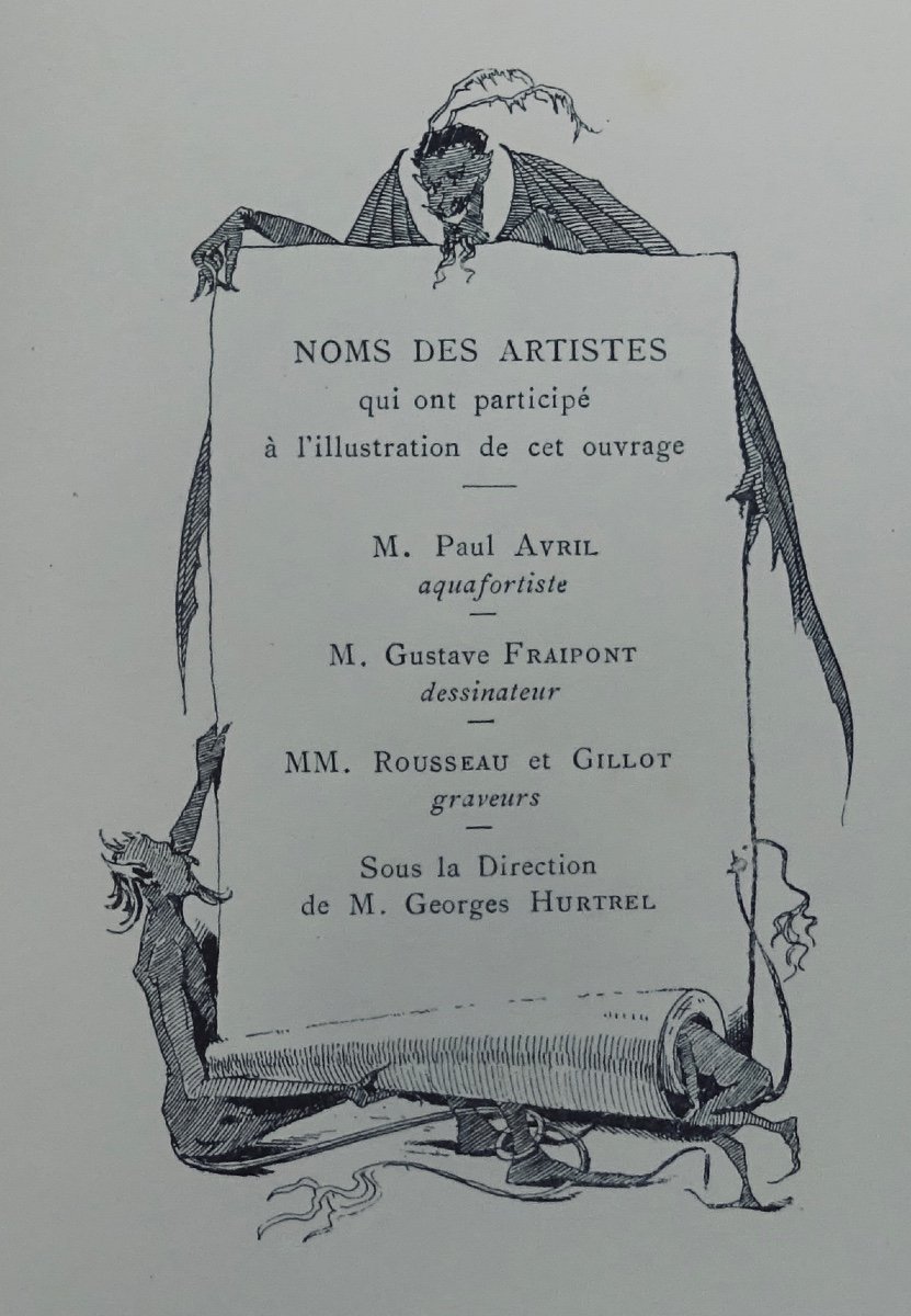 Amerval (eloy d') - La Grande Diablerie. Poem From The 15th Century. Georges Hurtrel, 1884.-photo-2