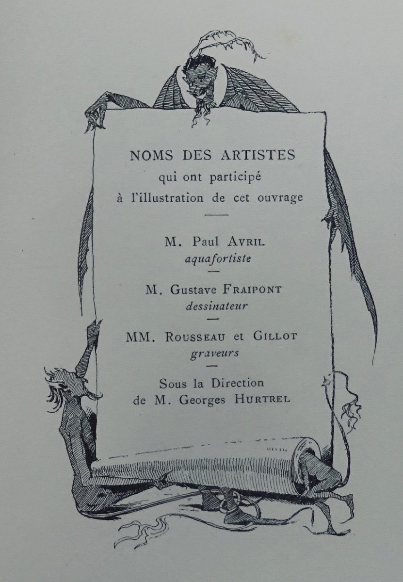 AMERVAL (Eloy d') - La Grande diablerie. Poème du XVème siècle. Georges Hurtrel, 1884.-photo-2