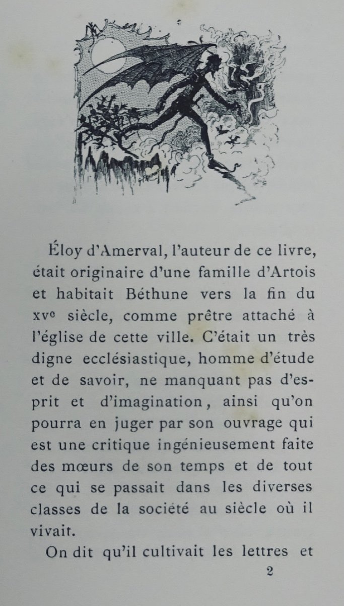 AMERVAL (Eloy d') - La Grande diablerie. Poème du XVème siècle. Georges Hurtrel, 1884.-photo-3