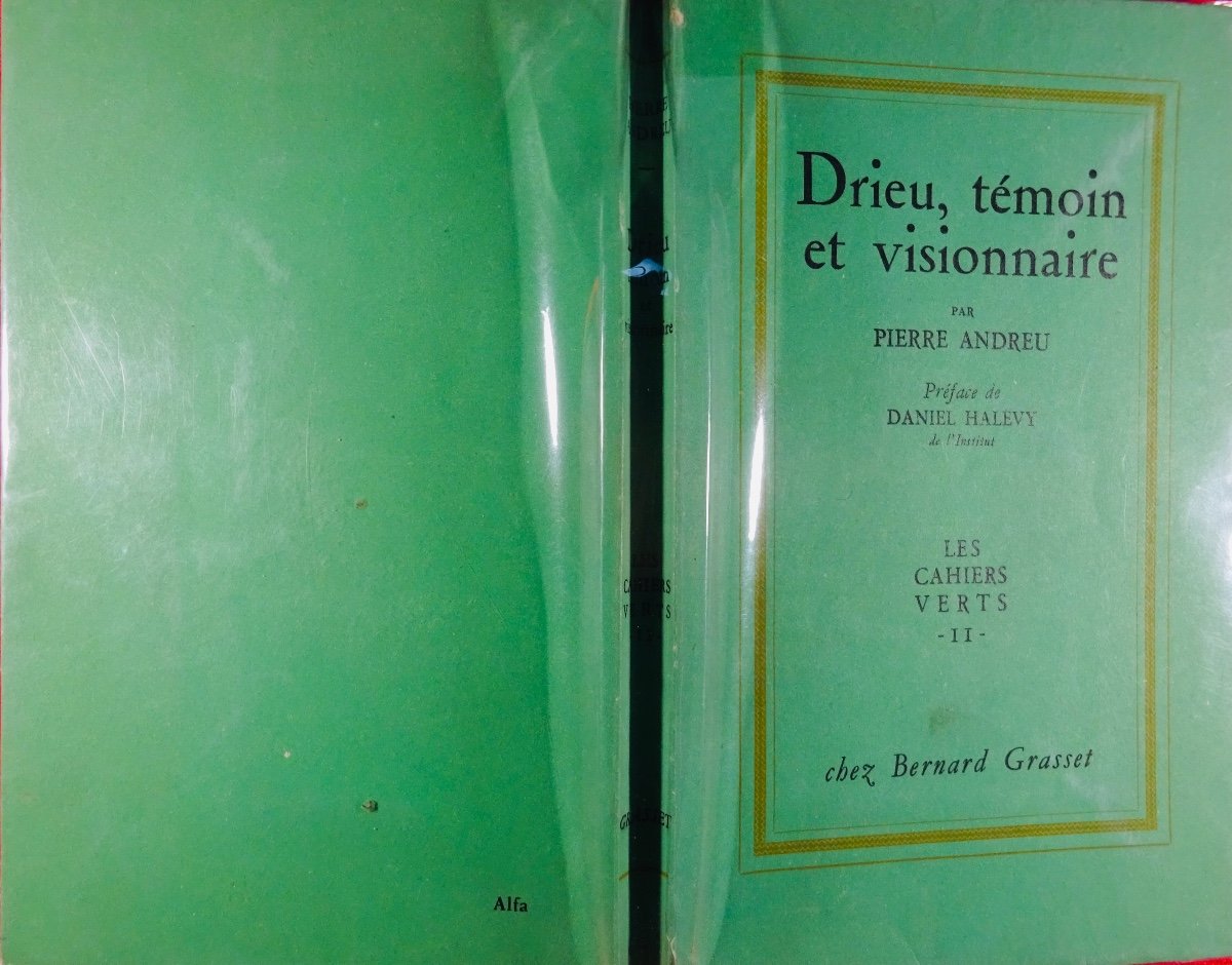 ANDREU (Pierre) - Drieu, témoin et visionnaire. Grasset, Édition Originale, 1952.-photo-2