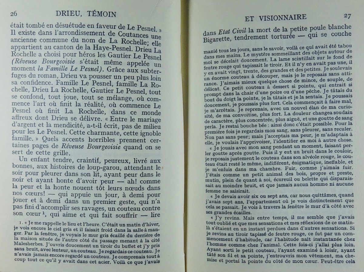 ANDREU (Pierre) - Drieu, témoin et visionnaire. Grasset, Édition Originale, 1952.-photo-8