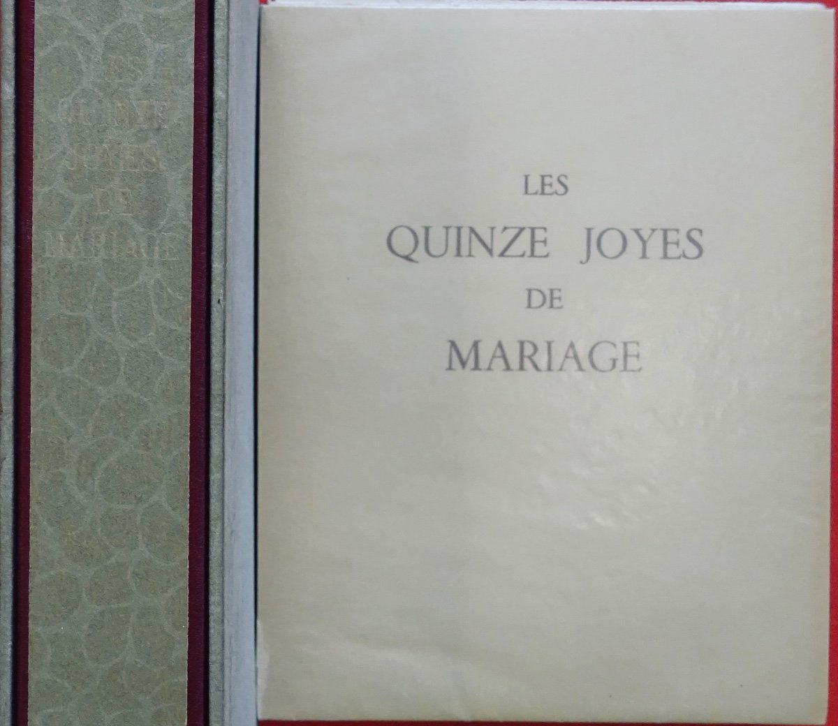 Anonyme - Les Quinze Joyes De Mariage. Monaco, Art Et Création, 1955, Illustré Par Gradassi.-photo-2