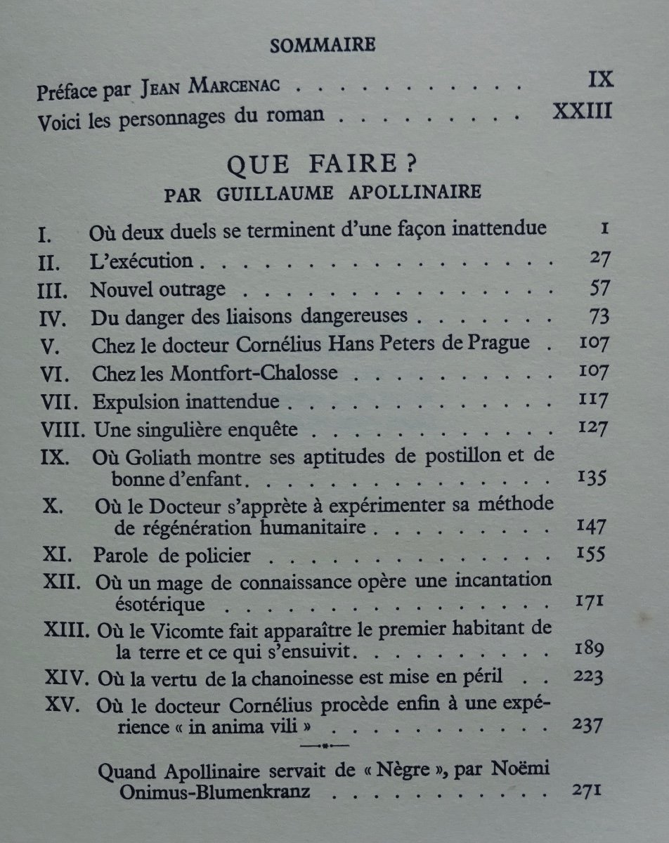 Apollinaire (guillaume) - What To Do? The New Edition, 1950.-photo-5