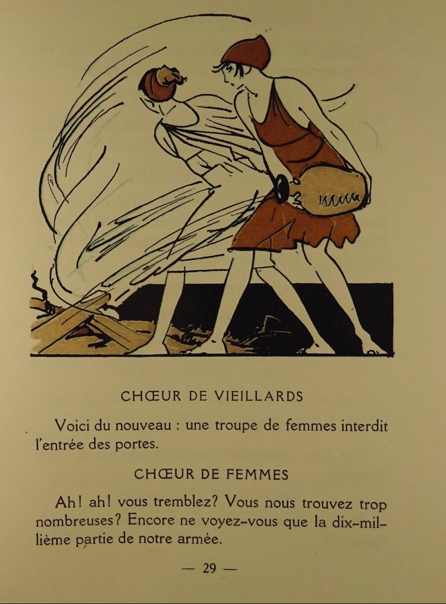 ARISTOPHANE - Lysistrata.  Georges Briffaut, 1928. Illustré par Carlègle.-photo-5