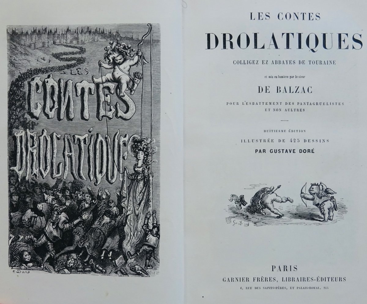 Balzac - The Funny Tales. Garnier, Circa 1860. Illustrated By Gustave Doré.