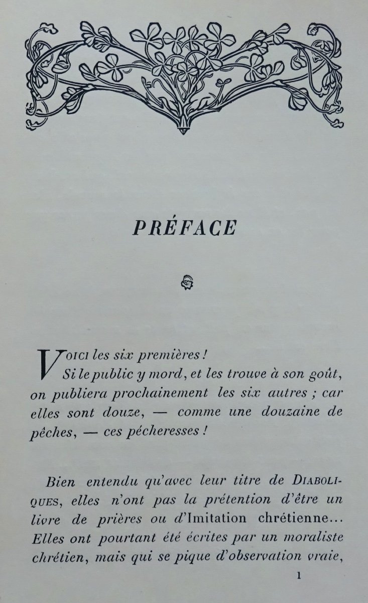 Barbey d'Aurevilly (jules) - Les Diaboliques. Georges Crès Et Cie, 1912.-photo-1